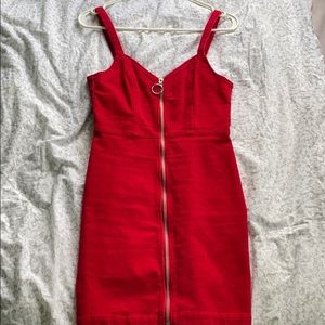 red H&M dress